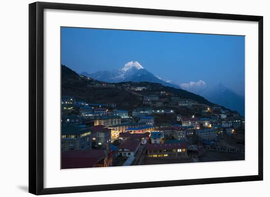 Namche in the Khumbu Region, Himalayas, Nepal, Asia-Alex Treadway-Framed Photographic Print