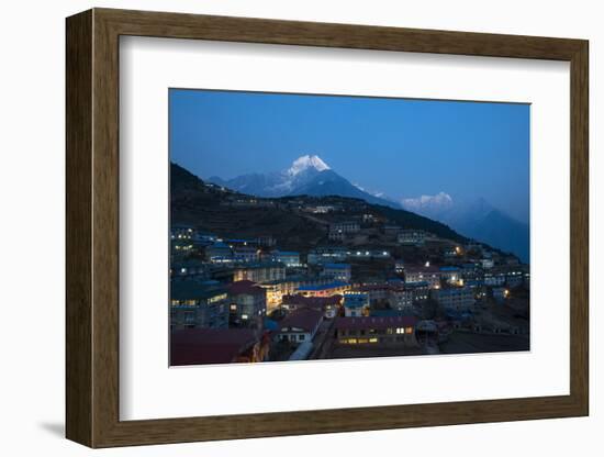 Namche in the Khumbu Region, Himalayas, Nepal, Asia-Alex Treadway-Framed Photographic Print