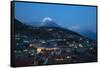 Namche in the Khumbu Region, Himalayas, Nepal, Asia-Alex Treadway-Framed Stretched Canvas