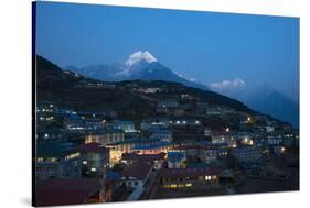 Namche in the Khumbu Region, Himalayas, Nepal, Asia-Alex Treadway-Stretched Canvas