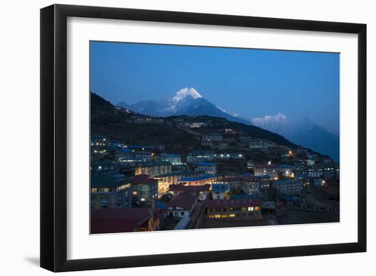 Namche in the Khumbu Region, Himalayas, Nepal, Asia-Alex Treadway-Framed Photographic Print