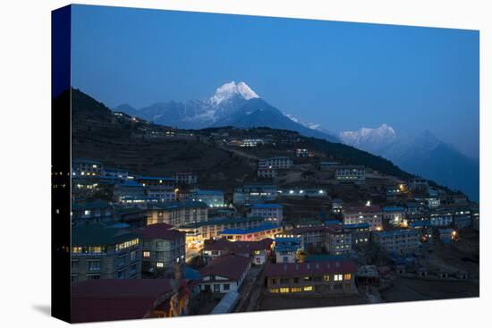 Namche in the Khumbu Region, Himalayas, Nepal, Asia-Alex Treadway-Stretched Canvas