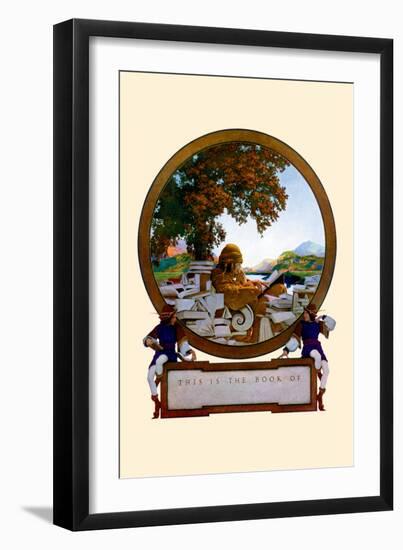 Nameplate-Maxfield Parrish-Framed Art Print