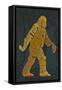 Names of Bigfoot - Typography-Lantern Press-Framed Stretched Canvas