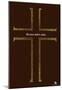 Names of Jesus Cross Text Poster-null-Mounted Poster