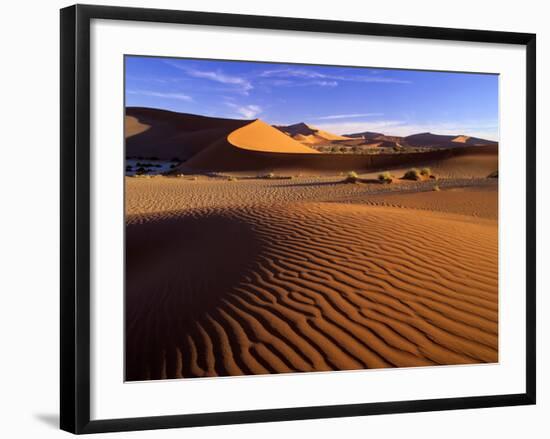 Namib Desert Red Dunes at Sossusvlei-null-Framed Photographic Print