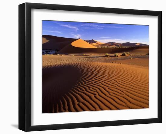 Namib Desert Red Dunes at Sossusvlei-null-Framed Photographic Print