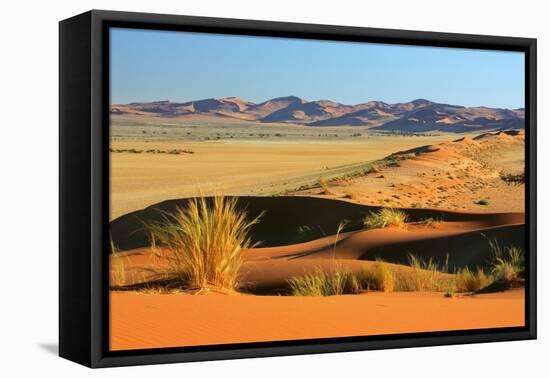 Namib Desert View from Elim Dune into the Dune Namib-null-Framed Stretched Canvas