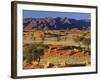 Namib Rand View over Red Dunes and Savanna-null-Framed Photographic Print