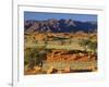 Namib Rand View over Red Dunes and Savanna-null-Framed Photographic Print