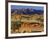 Namib Rand View over Red Dunes and Savanna-null-Framed Photographic Print