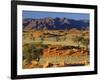 Namib Rand View over Red Dunes and Savanna-null-Framed Photographic Print