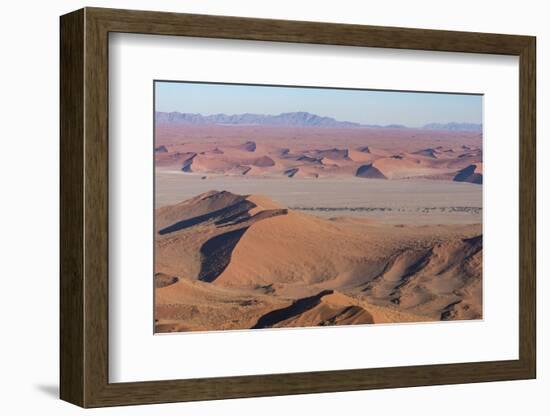 Namibia. Aerial view of the vast red dune fields of Sossusvlei in Namib-Naukluft National Park.-Brenda Tharp-Framed Photographic Print