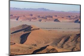 Namibia. Aerial view of the vast red dune fields of Sossusvlei in Namib-Naukluft National Park.-Brenda Tharp-Mounted Photographic Print