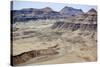 Namibia, Damaraland. Aerial view of the mountains and red rocks of Damaraland.-Ellen Goff-Stretched Canvas