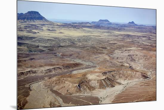 Namibia, Damaraland. Aerial view of the mountains and red rocks.-Ellen Goff-Mounted Premium Photographic Print