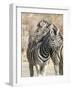 Namibia, Etosha National Park. Necking zebras.-Jaynes Gallery-Framed Photographic Print