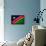 Namibia Flag Design with Wood Patterning - Flags of the World Series-Philippe Hugonnard-Framed Stretched Canvas displayed on a wall