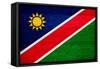 Namibia Flag Design with Wood Patterning - Flags of the World Series-Philippe Hugonnard-Framed Stretched Canvas