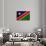 Namibia Flag Design with Wood Patterning - Flags of the World Series-Philippe Hugonnard-Art Print displayed on a wall