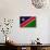 Namibia Flag Design with Wood Patterning - Flags of the World Series-Philippe Hugonnard-Art Print displayed on a wall