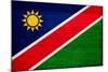 Namibia Flag Design with Wood Patterning - Flags of the World Series-Philippe Hugonnard-Mounted Art Print