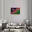 Namibia Flag Design with Wood Patterning - Flags of the World Series-Philippe Hugonnard-Framed Stretched Canvas displayed on a wall