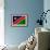 Namibia Flag Design with Wood Patterning - Flags of the World Series-Philippe Hugonnard-Framed Art Print displayed on a wall