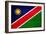 Namibia Flag Design with Wood Patterning - Flags of the World Series-Philippe Hugonnard-Framed Art Print