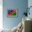 Namibia Flag Design with Wood Patterning - Flags of the World Series-Philippe Hugonnard-Framed Art Print displayed on a wall