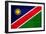 Namibia Flag Design with Wood Patterning - Flags of the World Series-Philippe Hugonnard-Framed Art Print