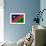 Namibia Flag Design with Wood Patterning - Flags of the World Series-Philippe Hugonnard-Framed Art Print displayed on a wall
