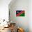 Namibia Flag Design with Wood Patterning - Flags of the World Series-Philippe Hugonnard-Mounted Art Print displayed on a wall