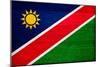 Namibia Flag Design with Wood Patterning - Flags of the World Series-Philippe Hugonnard-Mounted Art Print