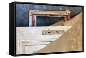 Namibia, Kolmanskop. Detail of Door and Window Frame-Wendy Kaveney-Framed Stretched Canvas