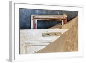 Namibia, Kolmanskop. Detail of Door and Window Frame-Wendy Kaveney-Framed Photographic Print