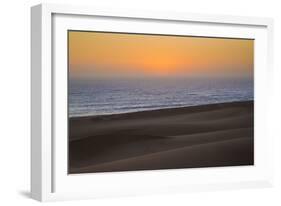 Namibia, Namib Desert, Swakopmund. Sunset on Skeleton Coast-Wendy Kaveney-Framed Photographic Print
