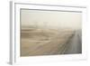 Namibia, Namib Desert, Walvis Bay. Desert Road in a Sandstorm-Wendy Kaveney-Framed Photographic Print