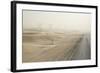 Namibia, Namib Desert, Walvis Bay. Desert Road in a Sandstorm-Wendy Kaveney-Framed Photographic Print