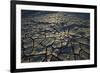 Namibia, Namib Naukluft National Park, Cracked Mud in Desert at Sossusvlei-Paul Souders-Framed Photographic Print