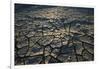 Namibia, Namib Naukluft National Park, Cracked Mud in Desert at Sossusvlei-Paul Souders-Framed Photographic Print