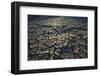 Namibia, Namib Naukluft National Park, Cracked Mud in Desert at Sossusvlei-Paul Souders-Framed Photographic Print