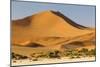 Namibia, Namib-Naukluft National Park, Sossusvlei. Large red dune rising from a while pan.-Ellen Goff-Mounted Photographic Print