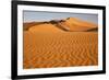 Namibia, Namib-Naukluft National Park, Sossusvlei. Scenic red dunes with wind driven patterns.-Ellen Goff-Framed Photographic Print