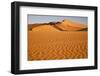 Namibia, Namib-Naukluft National Park, Sossusvlei. Scenic red dunes with wind driven patterns.-Ellen Goff-Framed Photographic Print