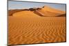 Namibia, Namib-Naukluft National Park, Sossusvlei. Scenic red dunes with wind driven patterns.-Ellen Goff-Mounted Photographic Print