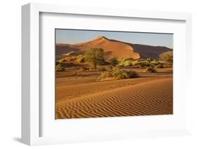 Namibia, Namib-Naukluft National Park, Sossusvlei. Scenic red dunes.-Ellen Goff-Framed Photographic Print