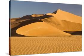 Namibia, Namib-Naukluft National Park, Sossusvlei. Scenic red dunes.-Ellen Goff-Stretched Canvas