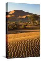 Namibia, Namib-Naukluft National Park, Sossusvlei. Scenic red dunes.-Ellen Goff-Stretched Canvas