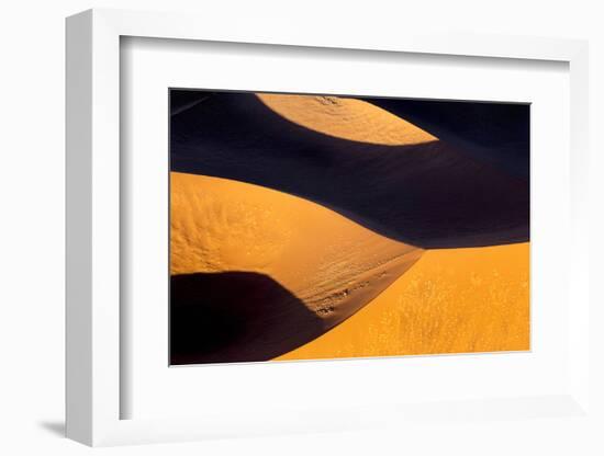 Namibia, Namib-Naukluft Park. Abstract Aerial Image of Sand Dunes-Wendy Kaveney-Framed Photographic Print